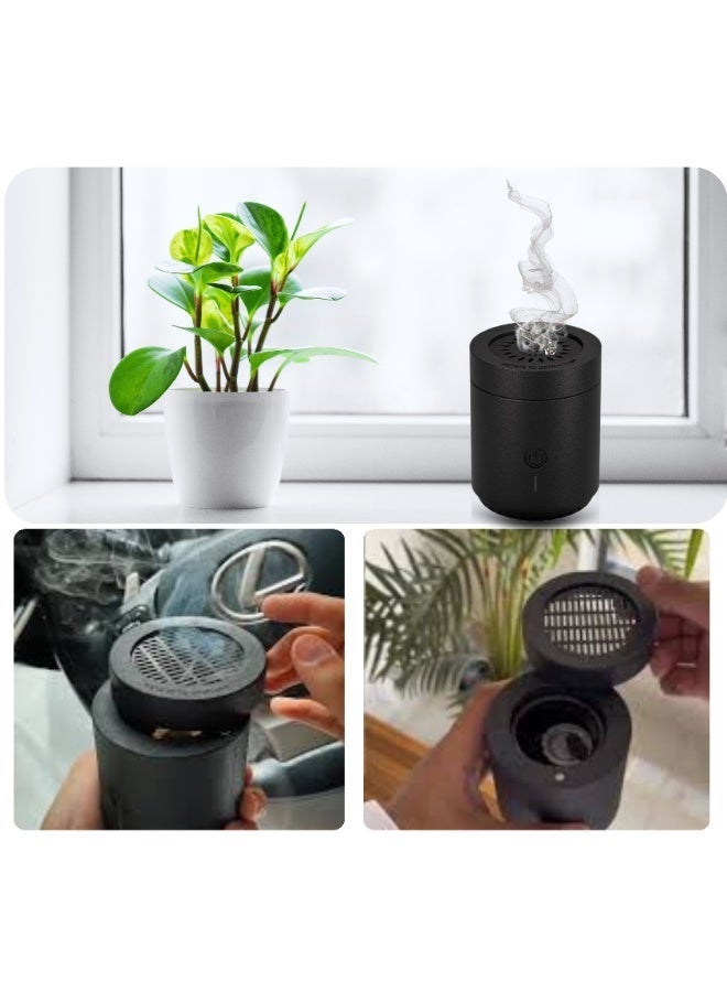 ARABIQO Electric Bakhoor Burner Rechargeable USB – Electronic Medkhan BK-108 Incense Burner, Portable Muslim Aroma Diffuser for Home, Car & Office - Image 3